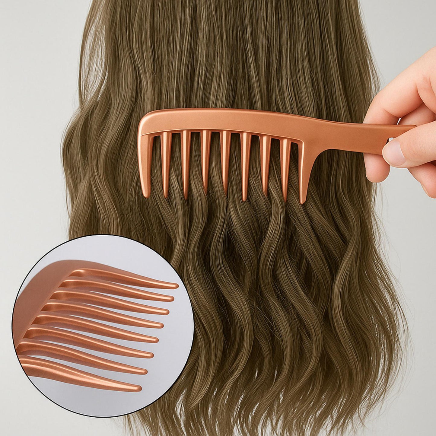 Peigne Larges Dents Satiné cheveux bouclés - SIMPLY BEAUTIFUL